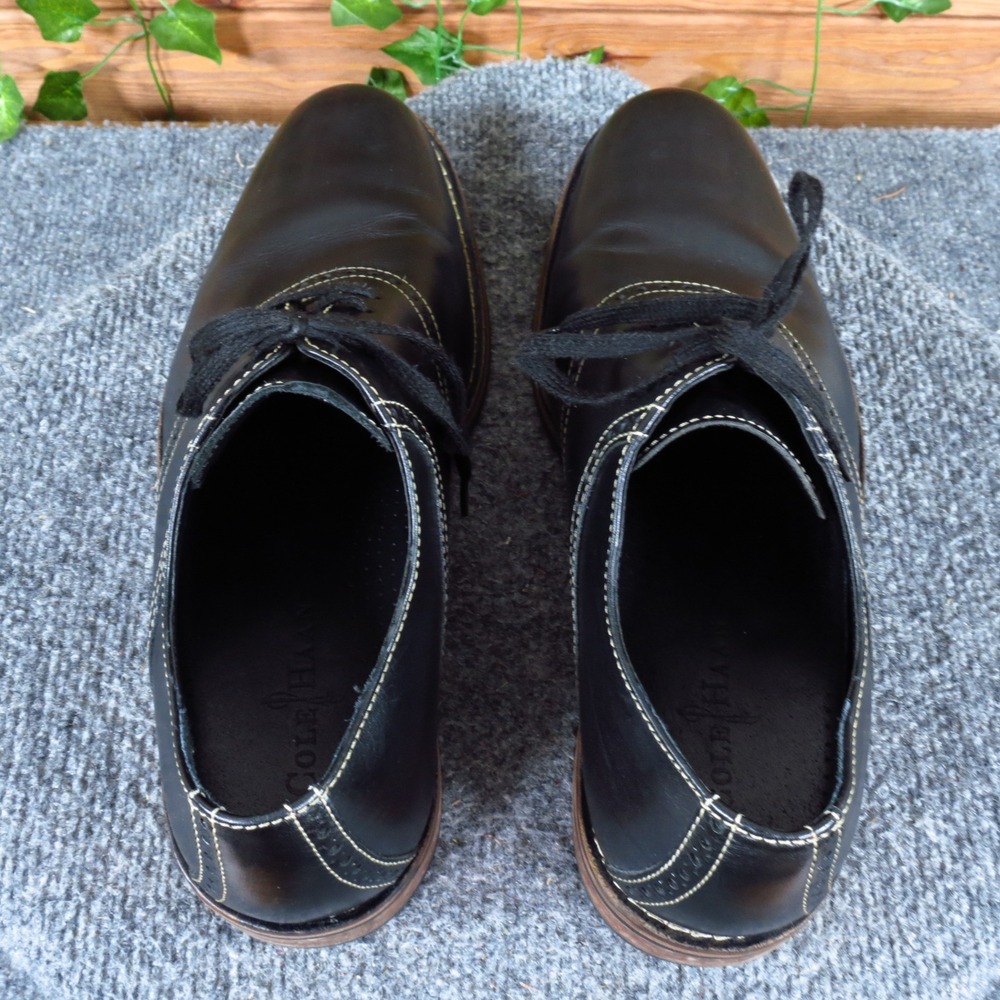 Cole Haan C10439 Mens Oxford Shoes Size 10.5 M Dress Business Black Leather - Picture 6 of 9